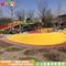 Equipo de entretenimiento no estándar a gran escala para exteriores Parque infantil tobogán combinado personalizado Instalación de entretenimiento de madera y acero inoxidable para jardín al aire libre LT-JG002