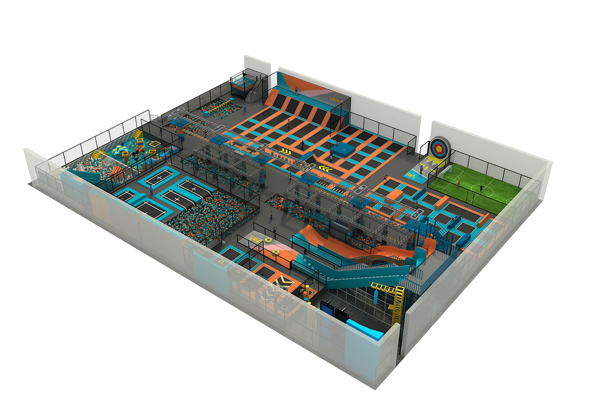 equipo de parque de trampolines de interior (6)