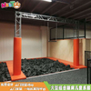 Trampolín para patio de recreo, trampolín, red de mate, fabricante de equipos de pared adhesiva roja, LT-BC004