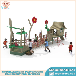Parque infantil de madera al aire libre personalizado no estándar