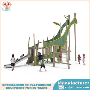 Parque infantil de madera_Parque infantil de madera al aire libre_Jirafa