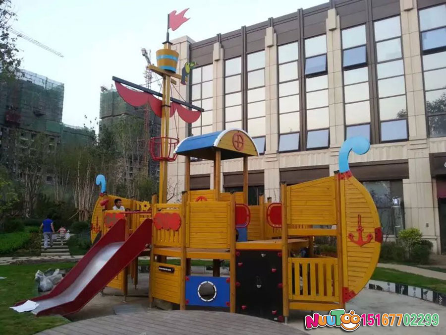 Paseo no estándar Le Tu + barco pirata + parque infantil - (8)