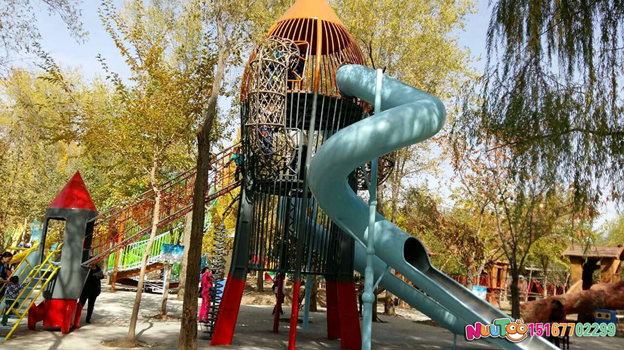 Paseo no estándar + parque de cohetes + tobogán combinado (5)