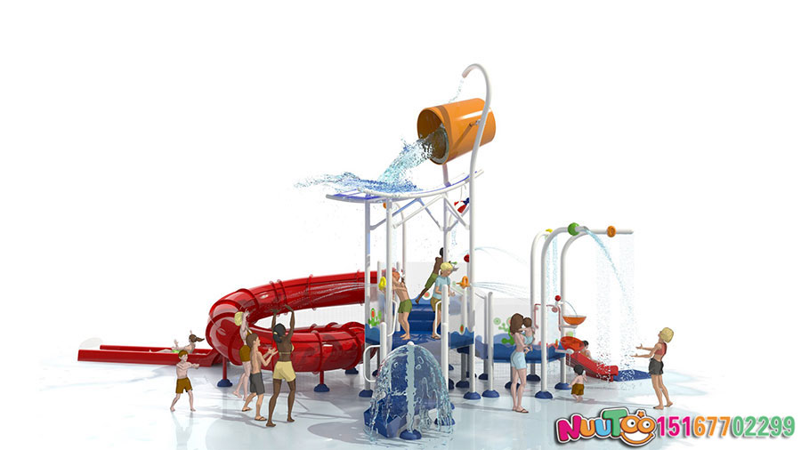 Tobogán acuático + equipo de juegos acuáticos + instalaciones de juegos infantiles (25)