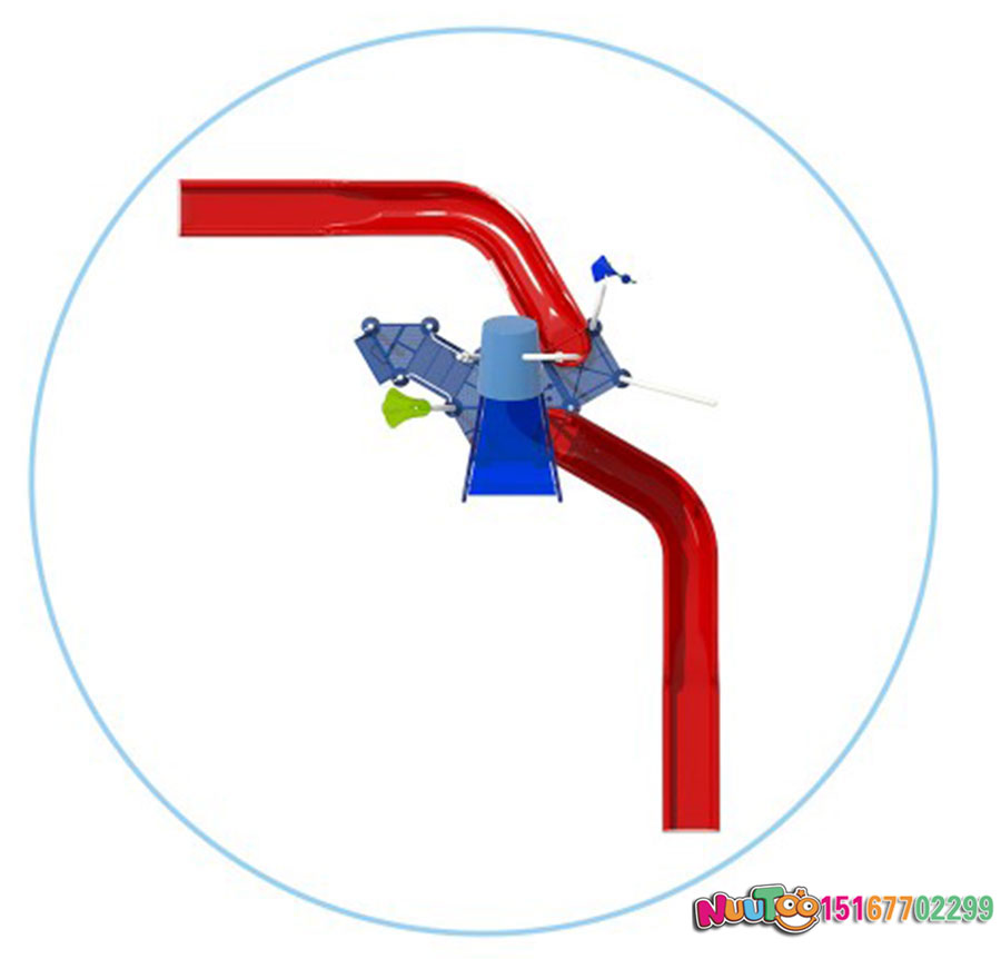 Tobogán acuático + equipo de juegos acuáticos + instalaciones de juegos infantiles (12)