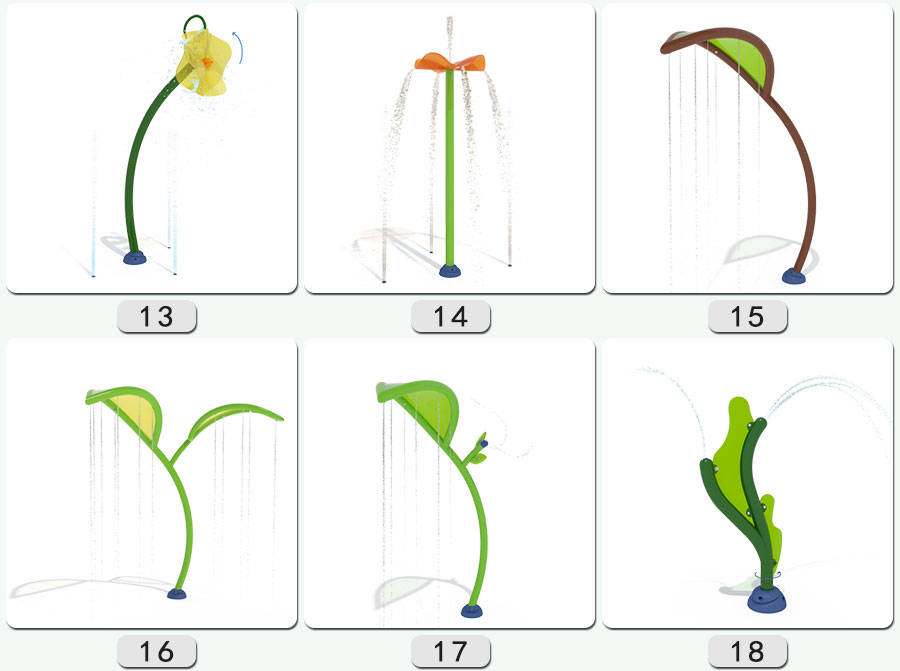 Parque acuático + Componentes del parque acuático + Rociador de agua + Rociador de agua para animales (4)