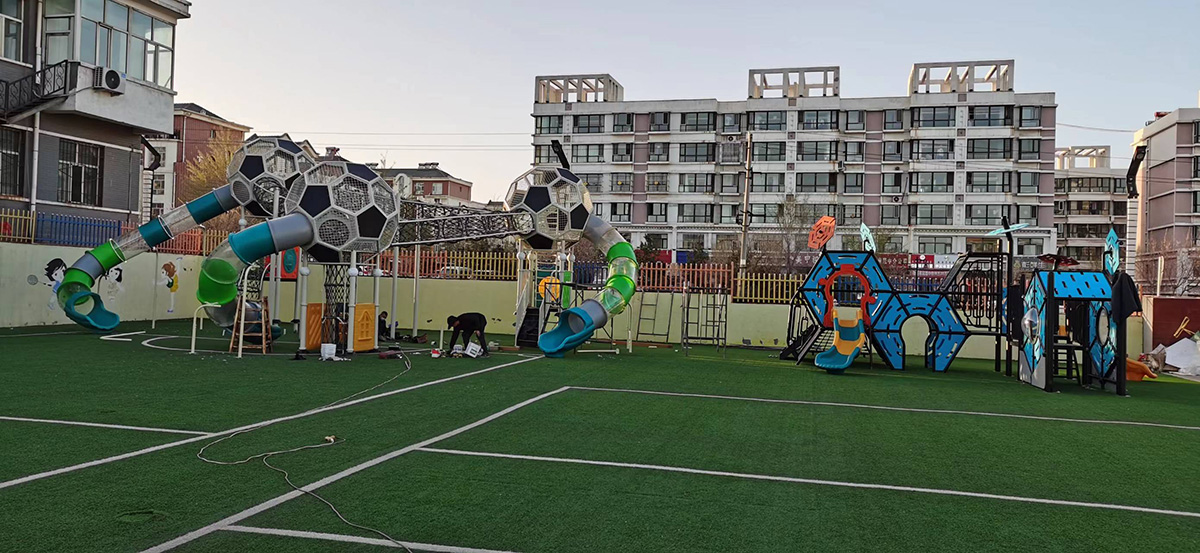 equipo de juego grande al aire libre para jardín de infantes (4)