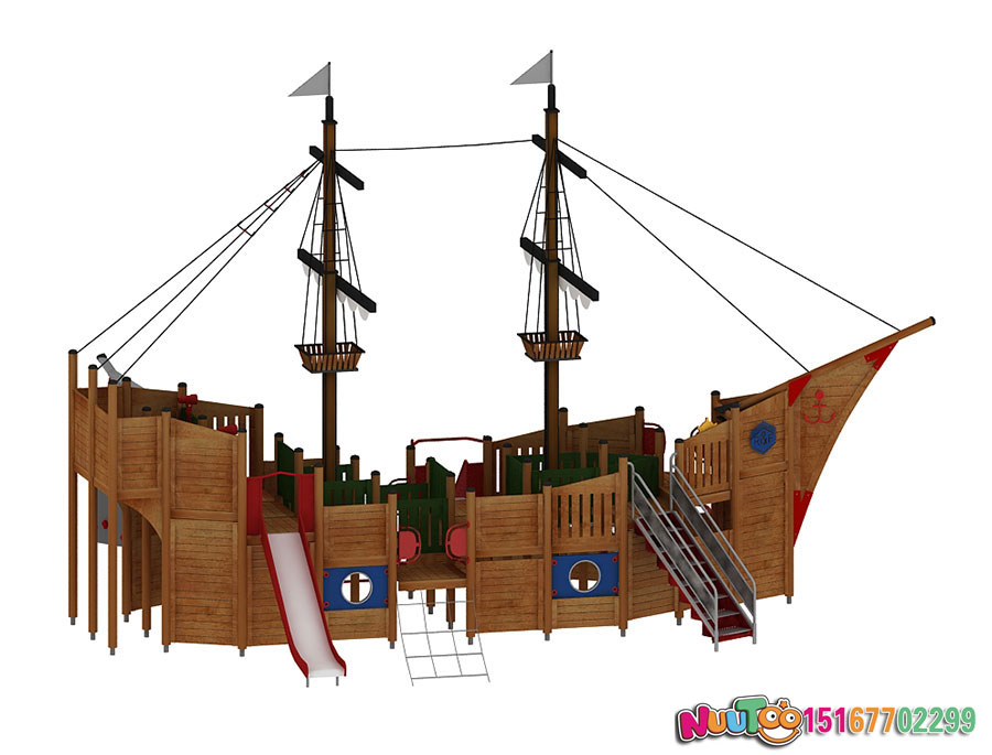 Paseo no estándar Le Tu + barco pirata + parque infantil - (10)