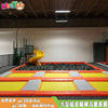 Trampolín para patio de recreo, trampolín, red de mate, fabricante de equipos de pared adhesiva roja, LT-BC004