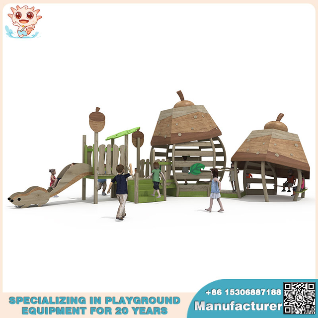 Equipos de juegos de madera de primera calidad de Outdoor Playground Factory