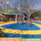 Equipo de entretenimiento no estándar a gran escala para exteriores Parque infantil tobogán combinado personalizado Instalación de entretenimiento de madera y acero inoxidable para jardín al aire libre LT-JG002