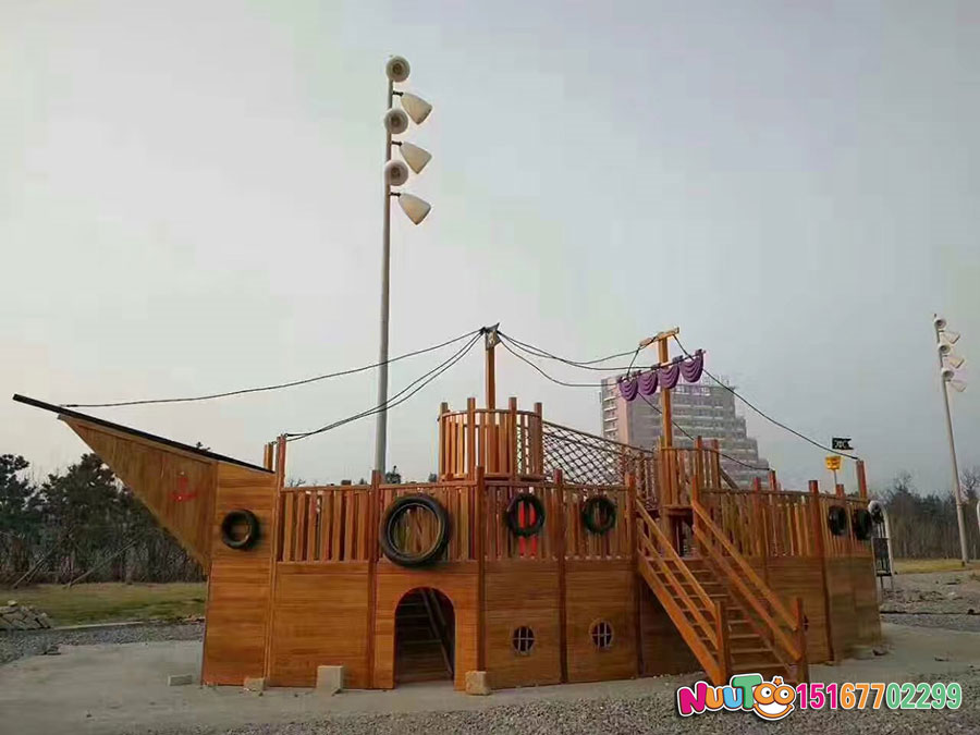 Paseo no estándar Le Tu + barco pirata + equipo de juego al aire libre - (11)