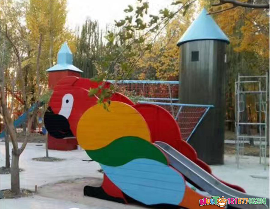 Diversión no estándar + parque infantil + tobogán panorámico para loros turísticos de Du (13)