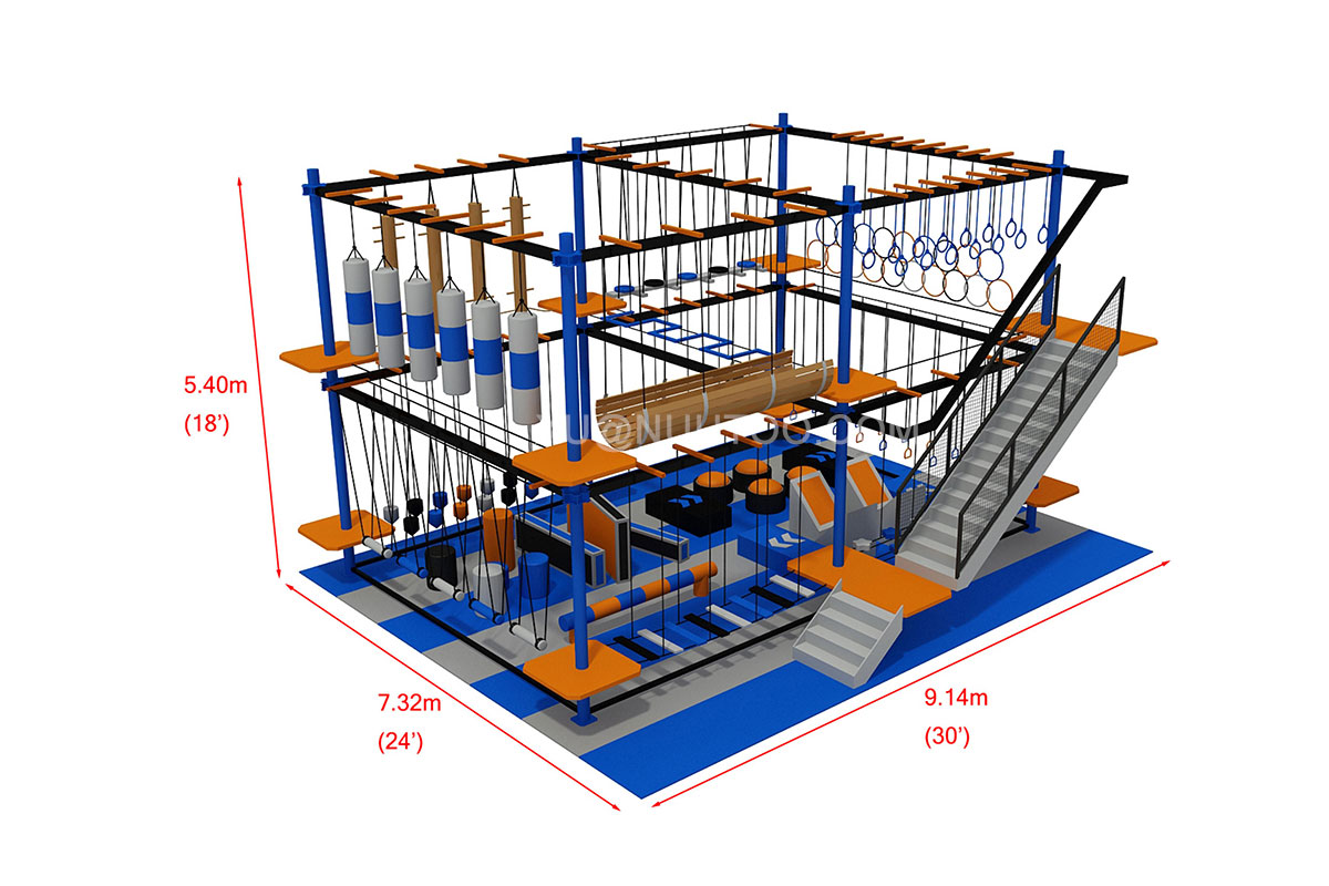 Equipo para circuito de cuerdas en interior (1)