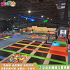 Gran parque infantil de trampolín interior para adultos y niños, fabricantes de toboganes combinados